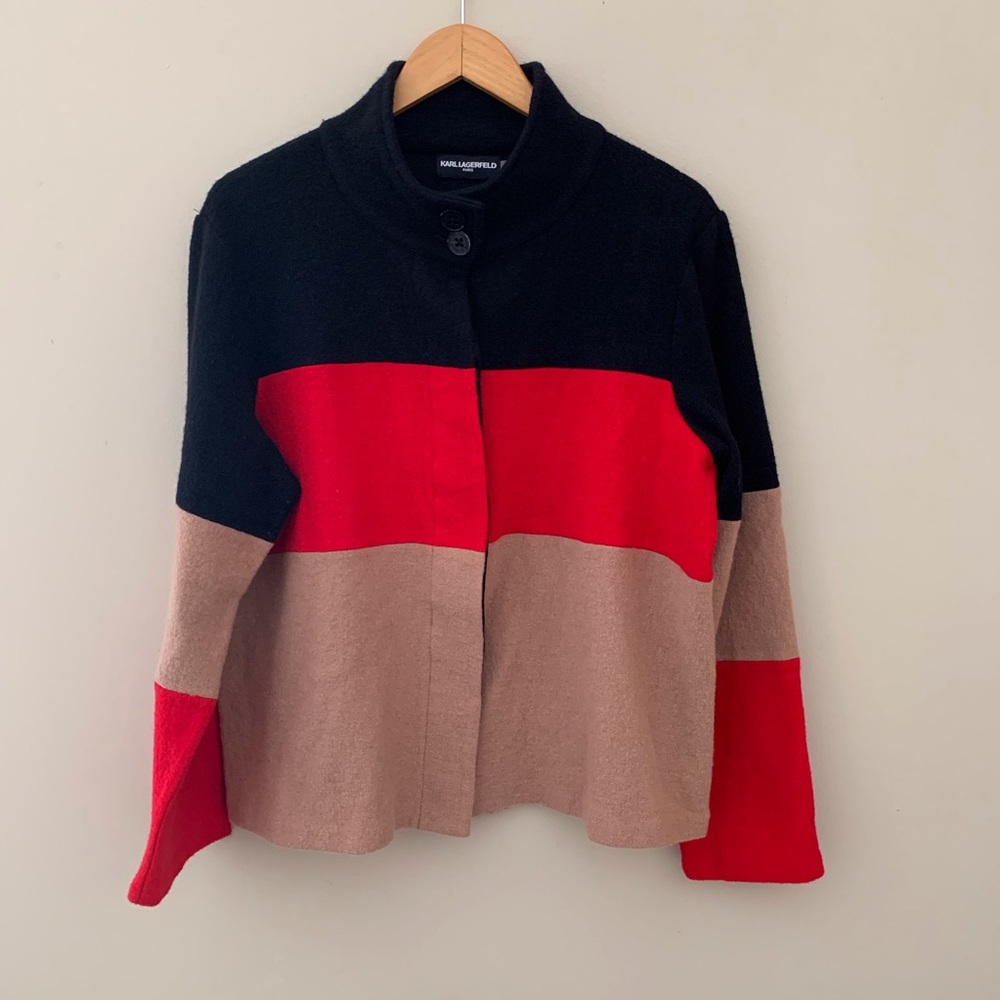 Karl Lagerfeld Women’s Color Block Sweater Size M